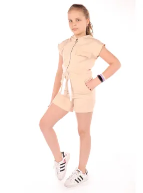 Beige - Girls` Salopettes & Jumpsuits