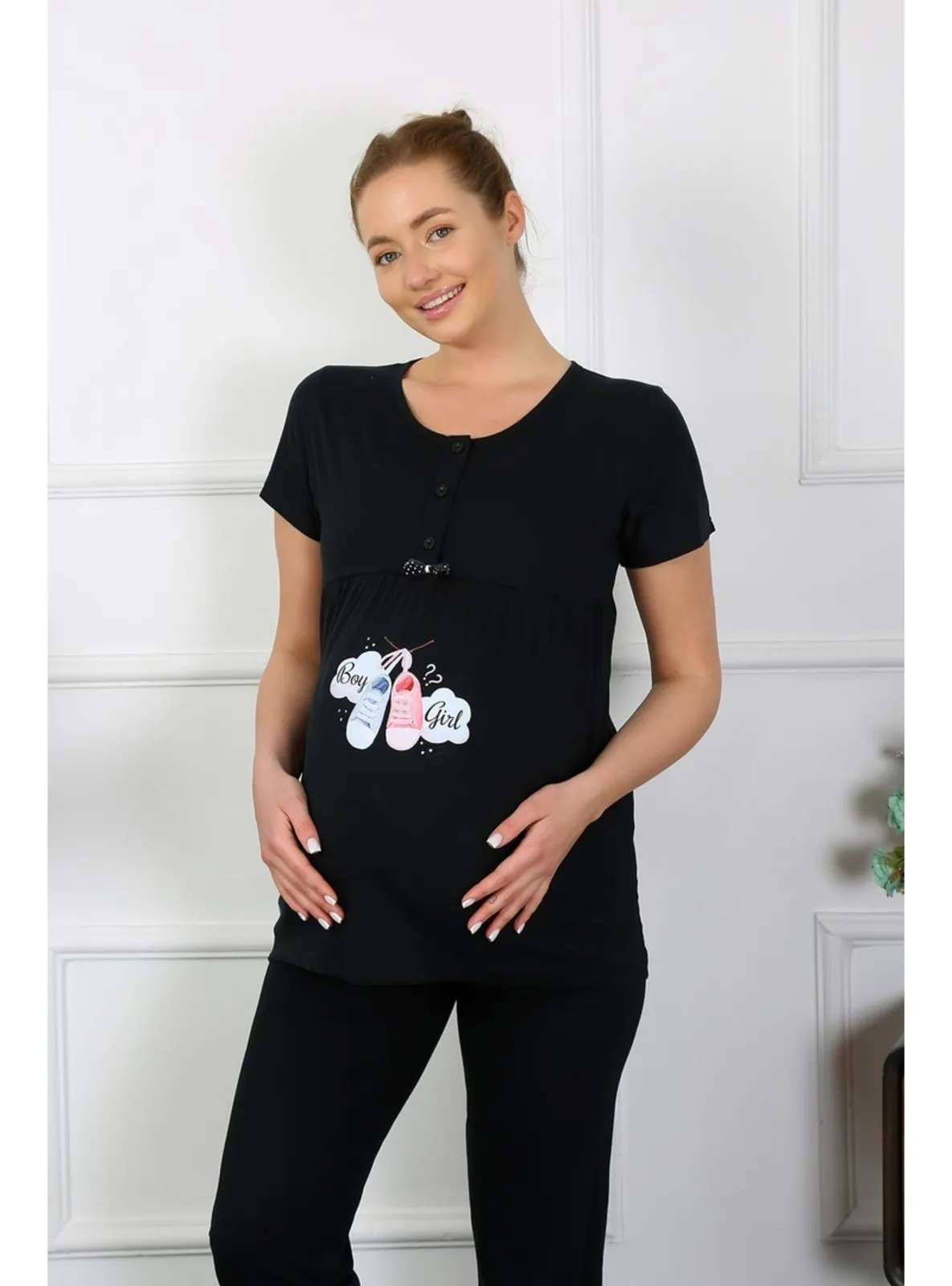 Black - Maternity Pyjamas