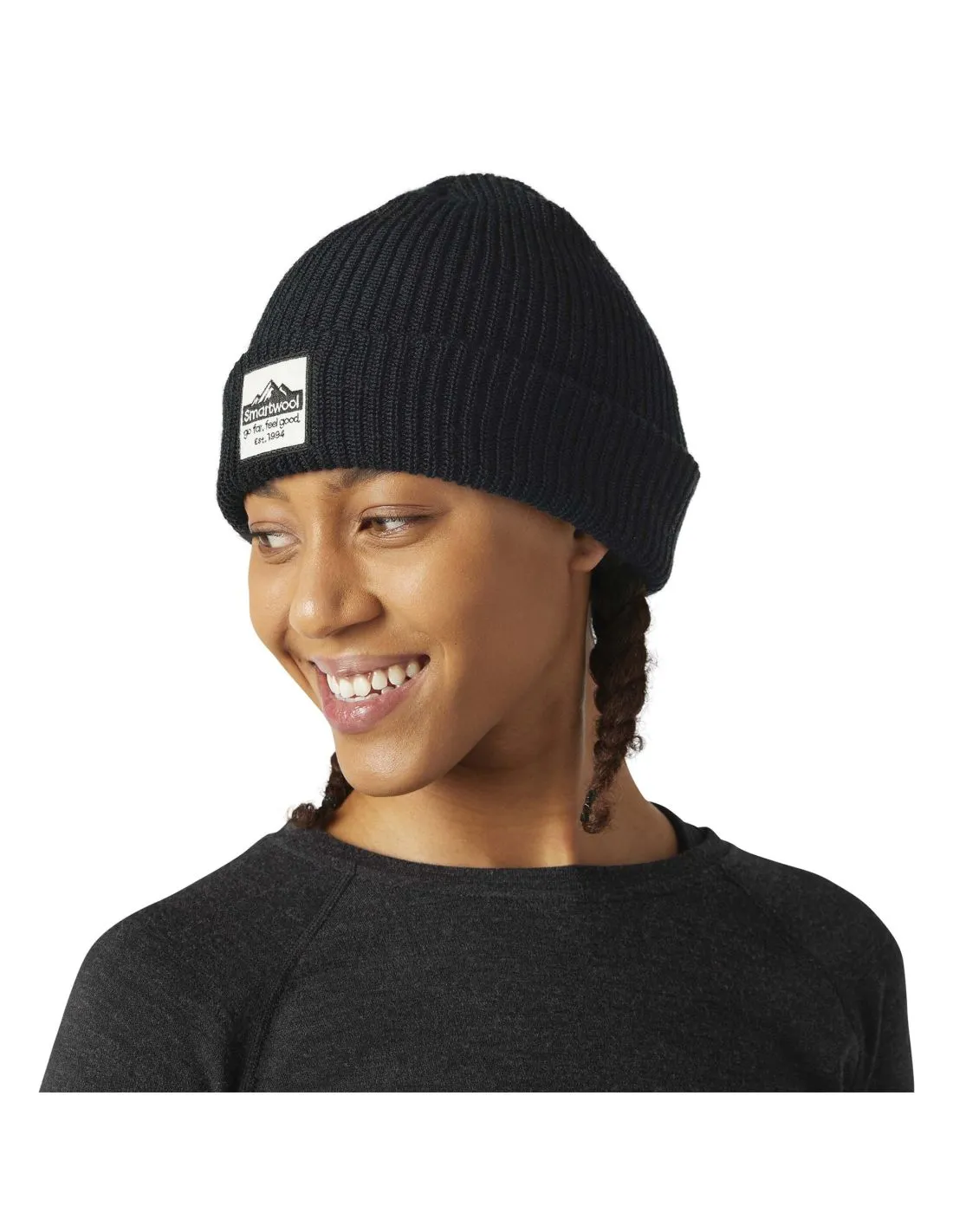 Bonnet en Laine Mérinos avec écusson Smartwool