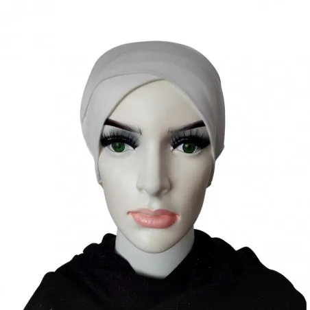 Bonnet sous hijab croisé