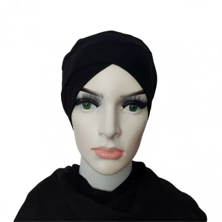 Bonnet sous hijab croisé