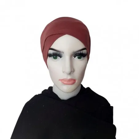 Bonnet sous hijab croisé