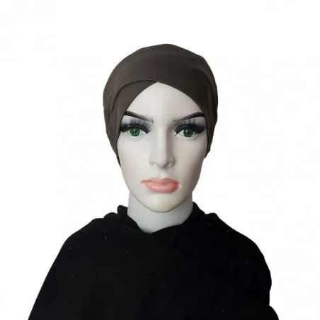 Bonnet sous hijab croisé