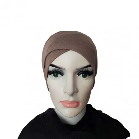 Bonnet sous hijab croisé