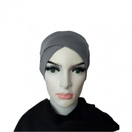 Bonnet sous hijab croisé