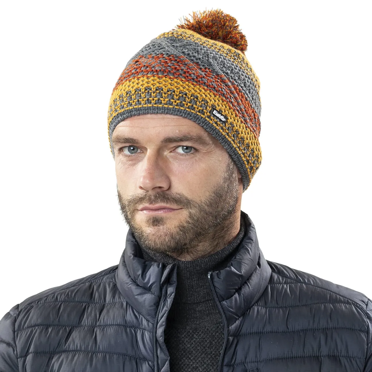 Bonnet à Pompon Brock Tricolour by Eisbär --> Chapeaux, casquettes & bonnets en ligne ▷ Chapeaushop