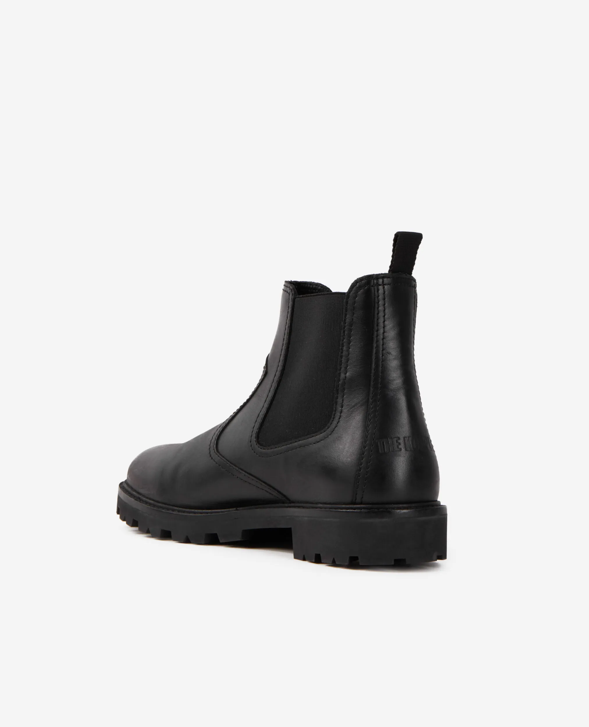 Bottines Chelsea en cuir noir