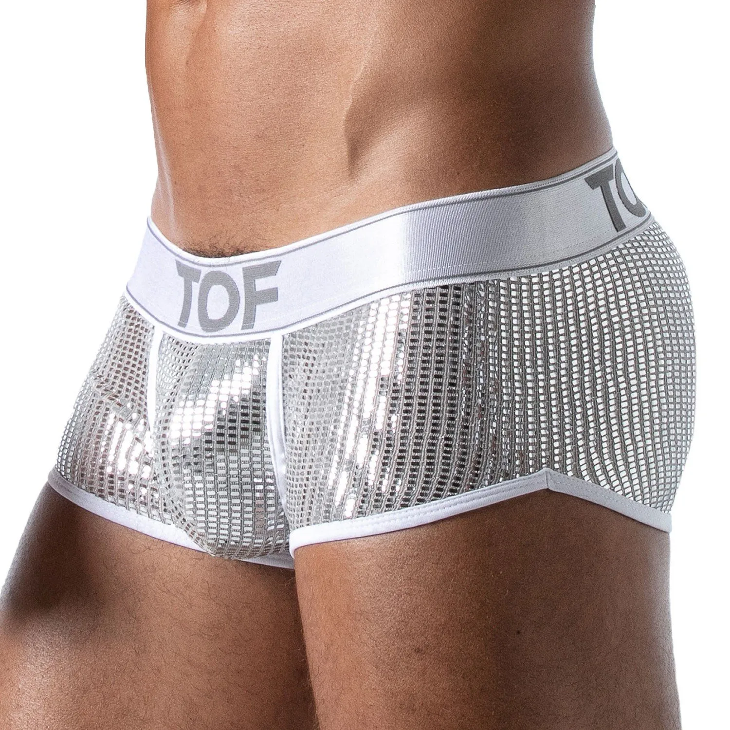 Boxer Star Tof Paris - Argent - TOF Paris : vente shorty boxers hom...