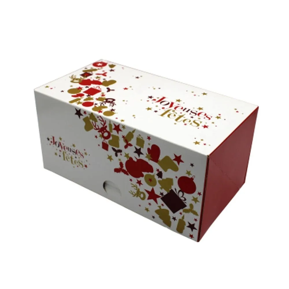 Boîte à bûche décor corne d'abondance 160x110x110 x200