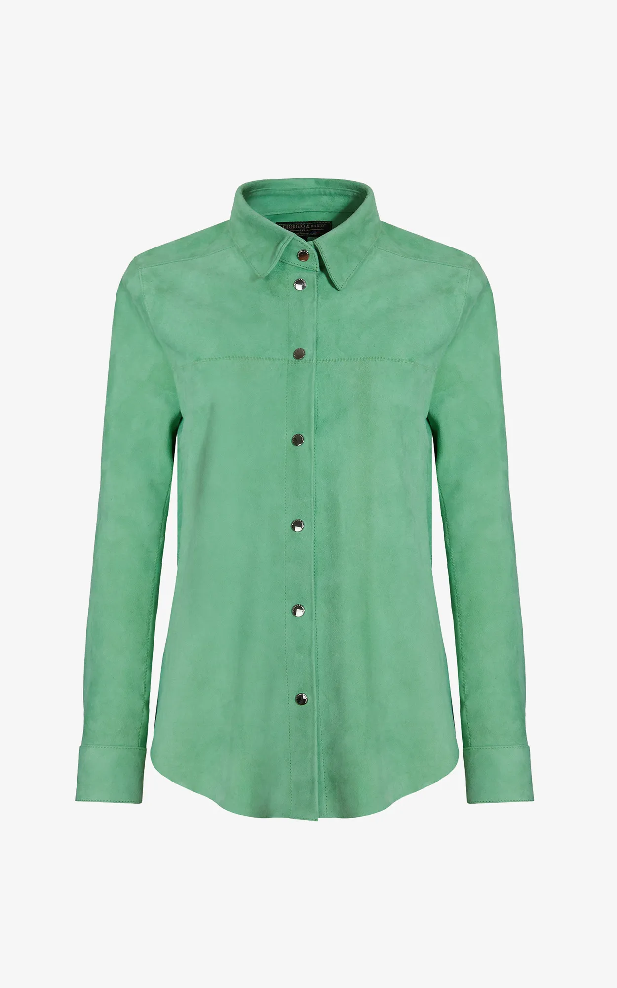 Chemise cuir velours Gretel vert La Canadienne - La Canadienne - Hauts / Chemises Nubuck et Daim Vert