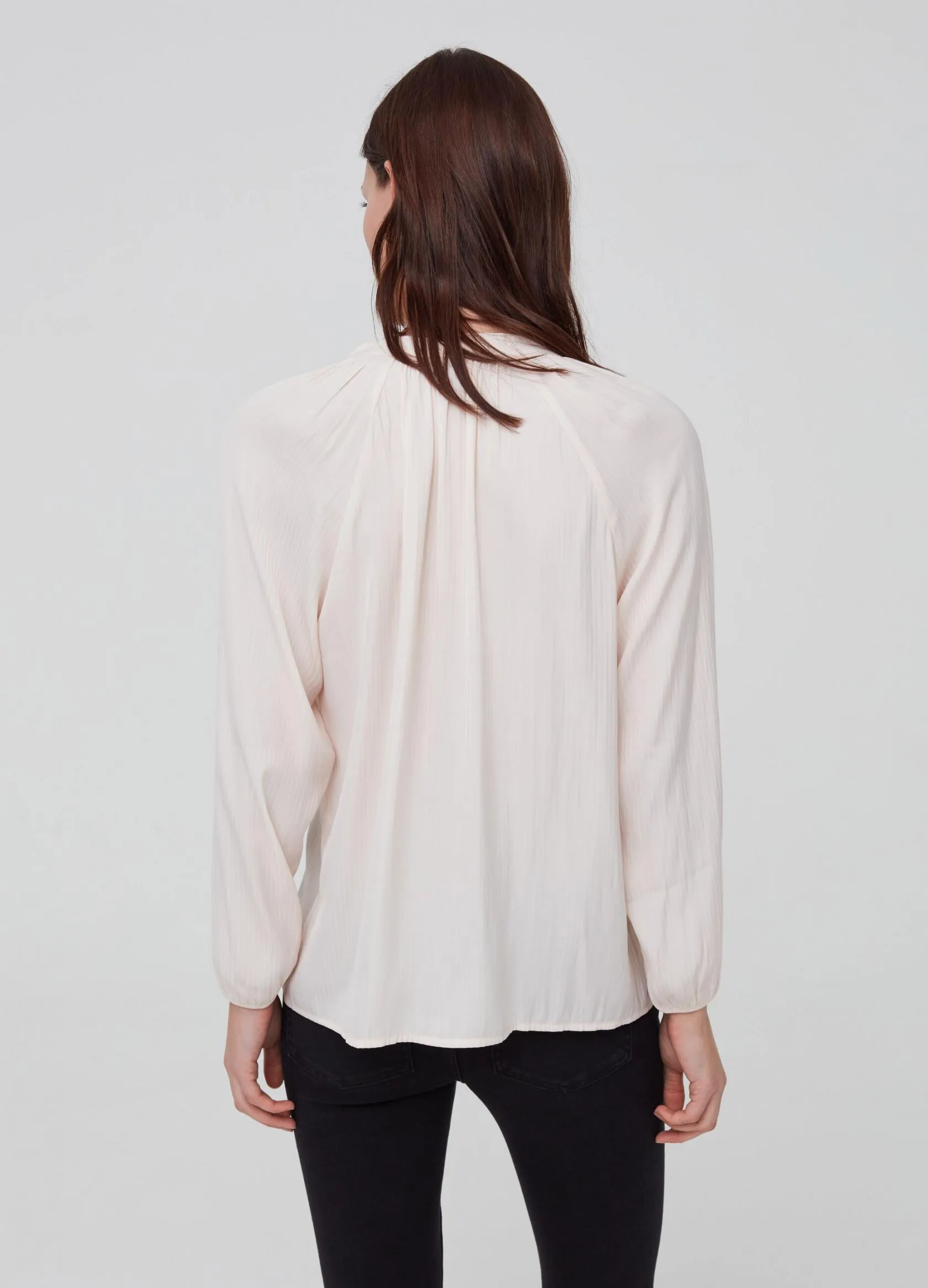 Chemises Et Blouses Femme | Ribbed satin blouse Rose clair | OVS