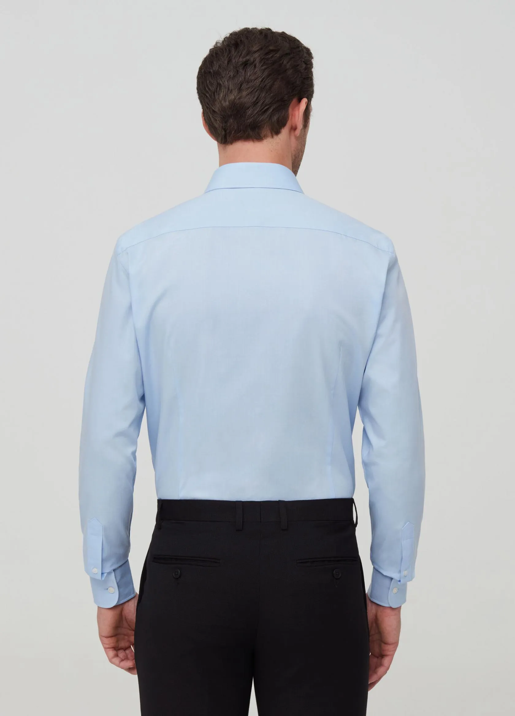 Chemises Élégantes Homme | 100% cotton, slim-fit shirt Bleu clair | OVS