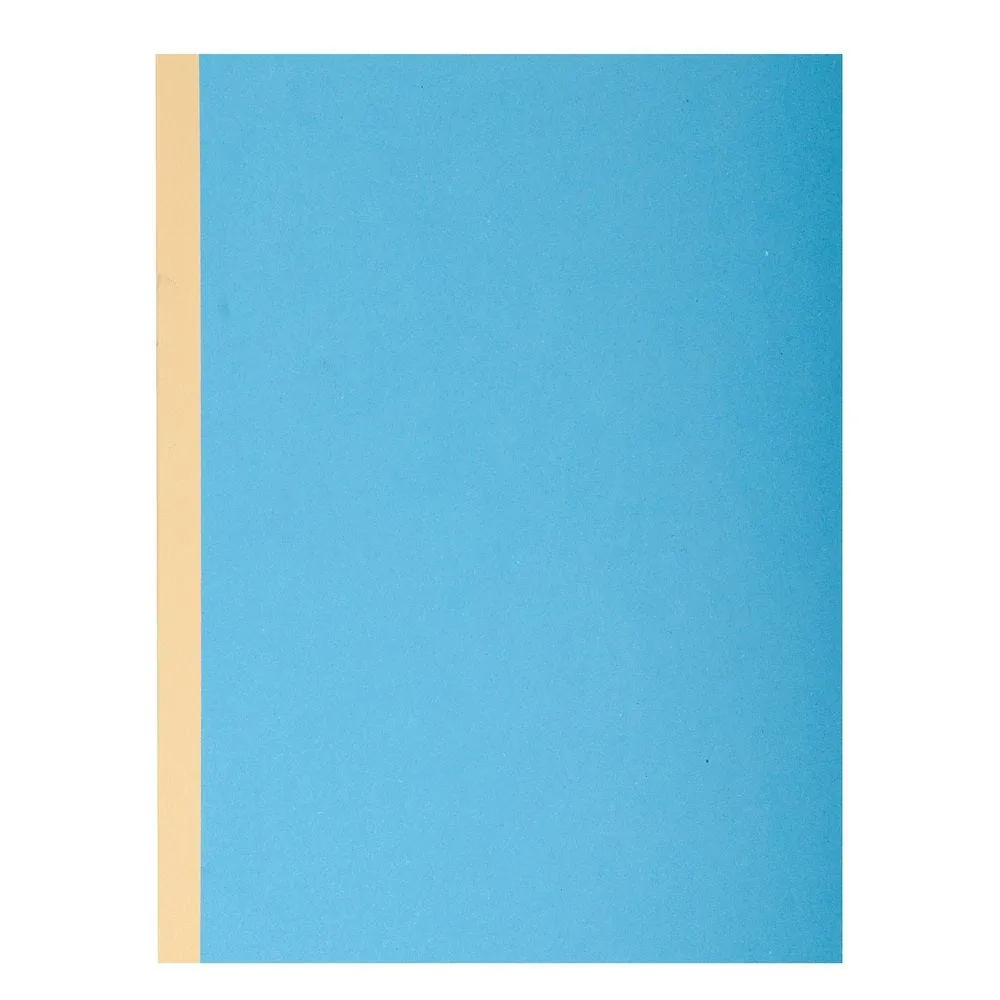 Chemises à dos toilé, carte 300 grammes, dos 3cm, 24x32cm Bleu - Paquet de 25
