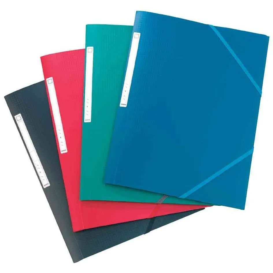 Chemises à élastiques Memphis A3 Polypro Assorties - par lot de 10