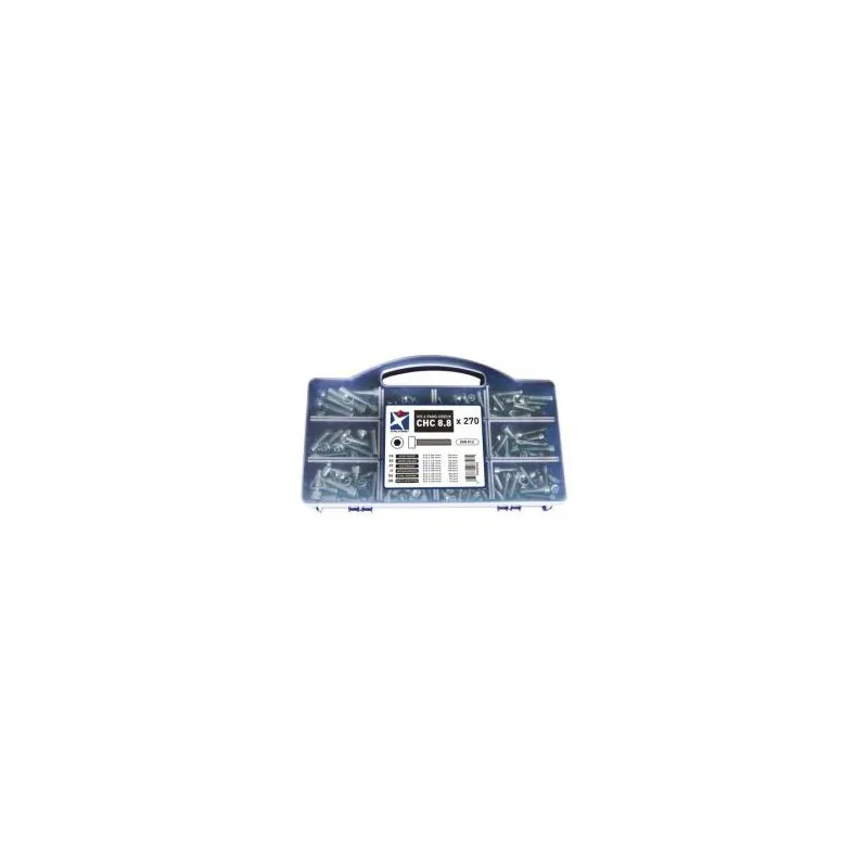 Coffret de vis CHC 8.8 acier zingué MASTER PRO "82520" de 270 pièces