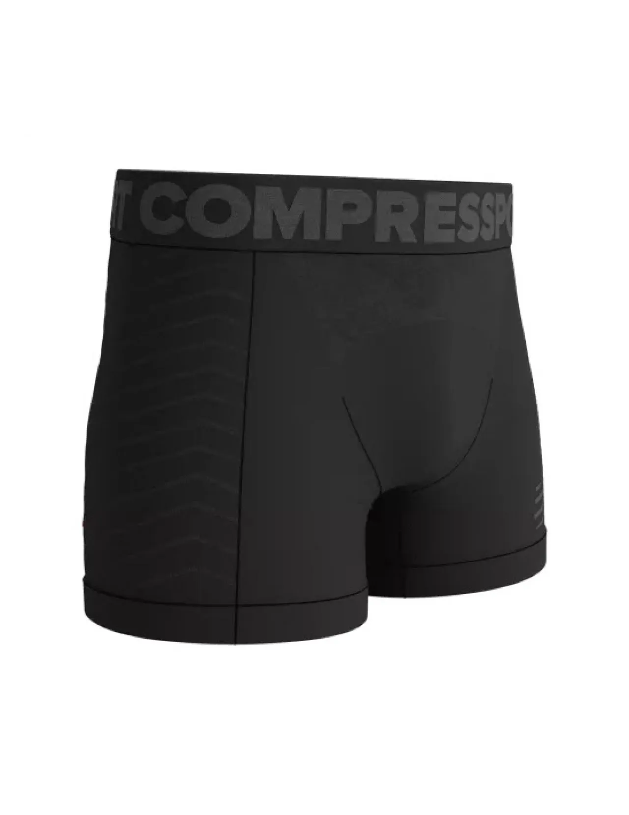 COMPRESSPORT SEAMLESS BOXER BLACK ET GREY   Sous-Vêtement