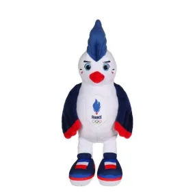 Coq Peluche - Equipe de France Olympique - Peluche Officielle Sous Licence - 15 cm assis bleu - Gipsy Toys