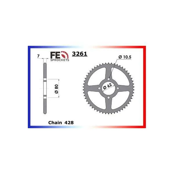 COURONNE ACIER COUR AC DT80LC 83 A 91 49 428