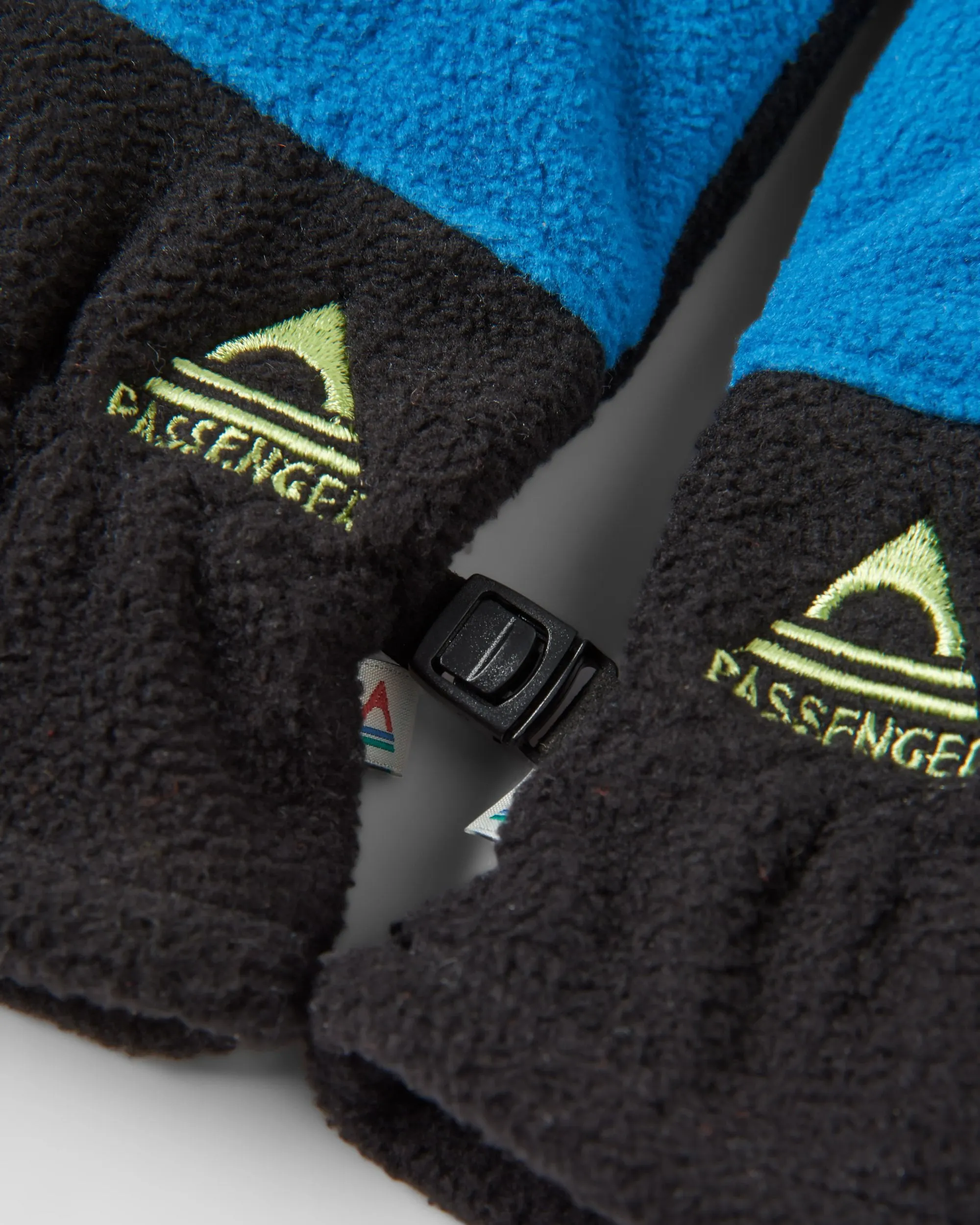 Gants en polaire recyclée pour écran tactile - Noir/Bleu Tidal