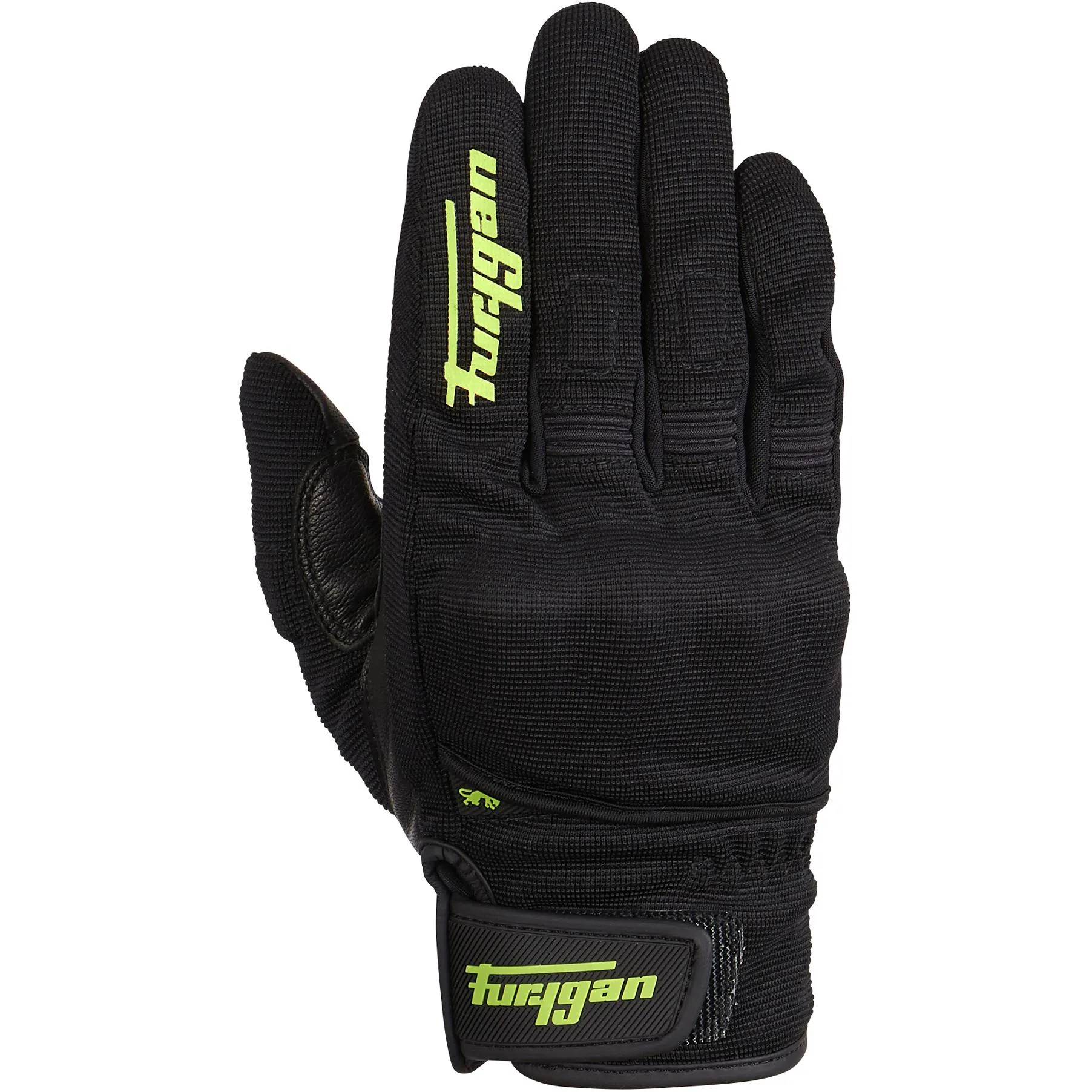 Gants JET D3O FURYGAN Noir/Vert fluo - MAXXESS.FR, Gants moto été