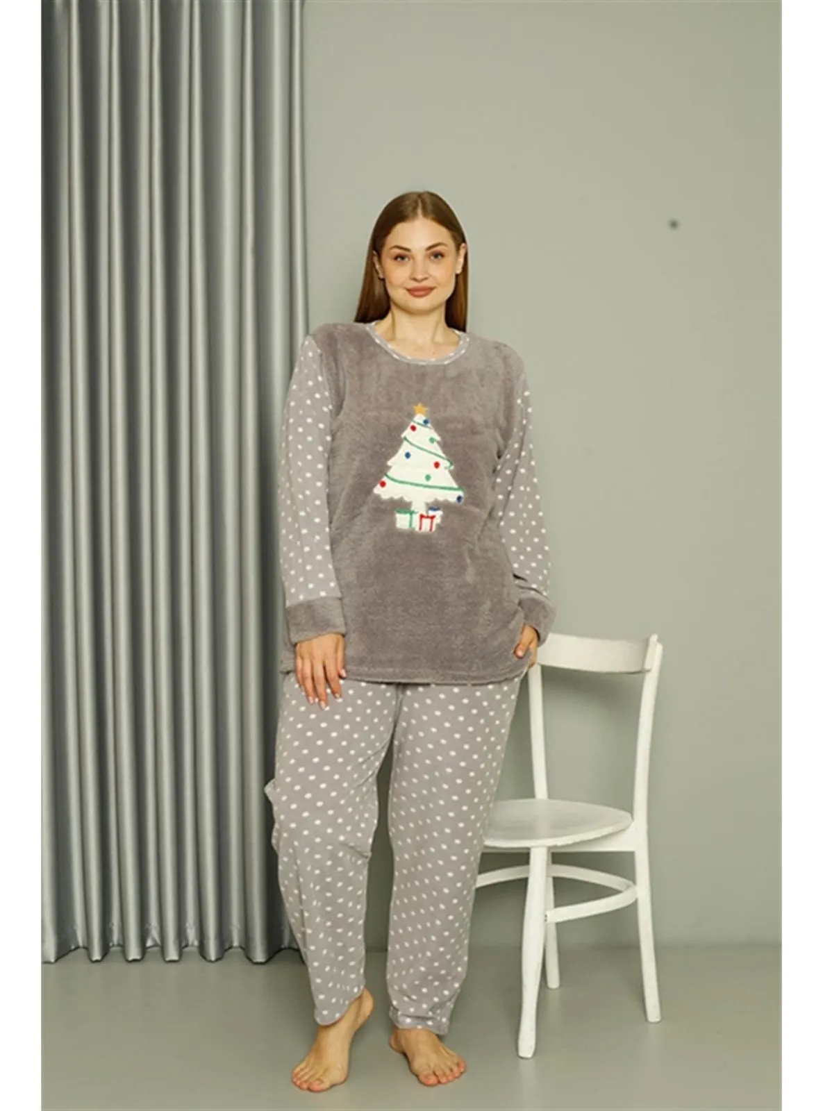 Grey - Plus Size Pyjamas