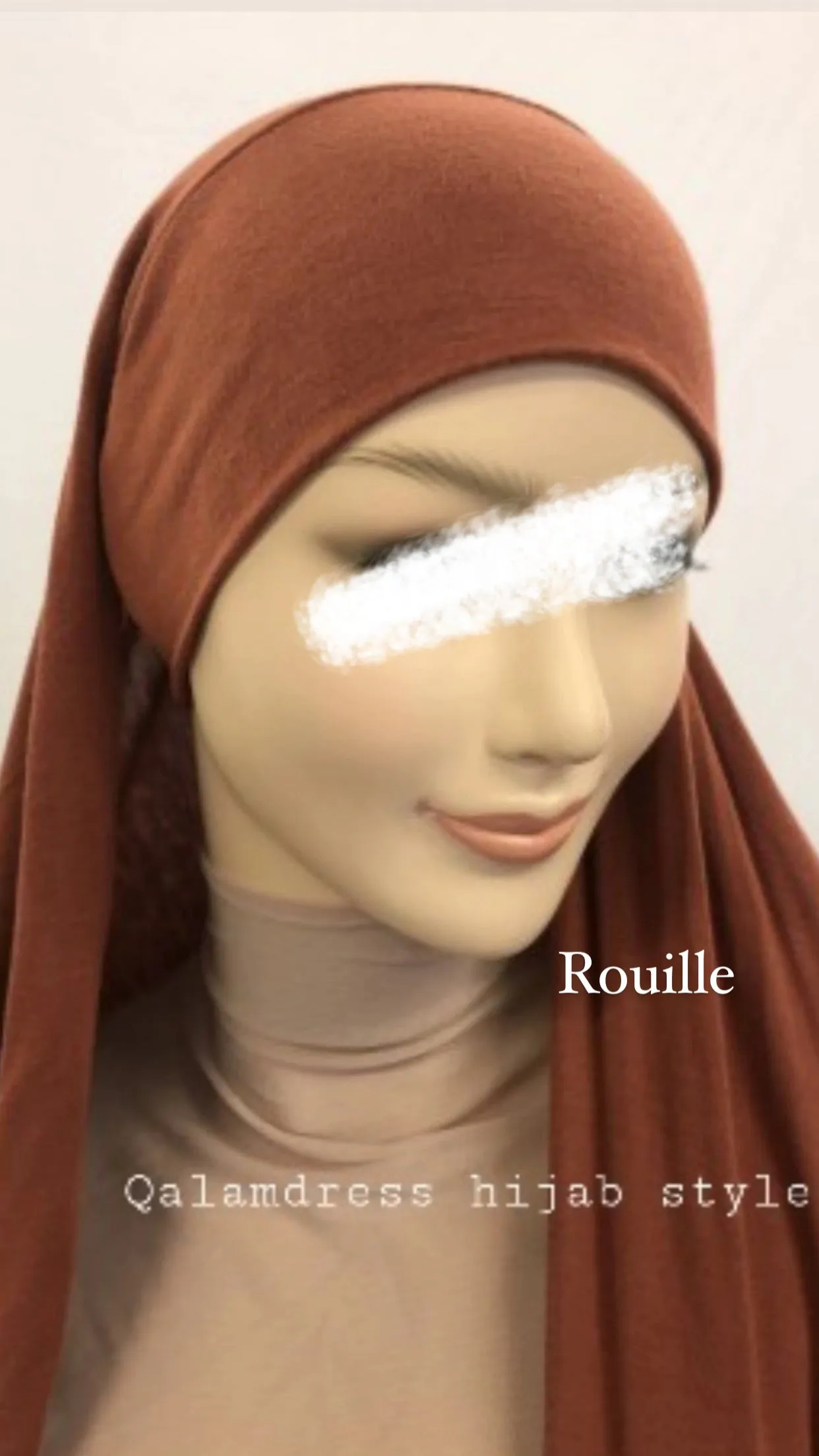 Hijab à enfiler jersey viscose_Bonnet Rond