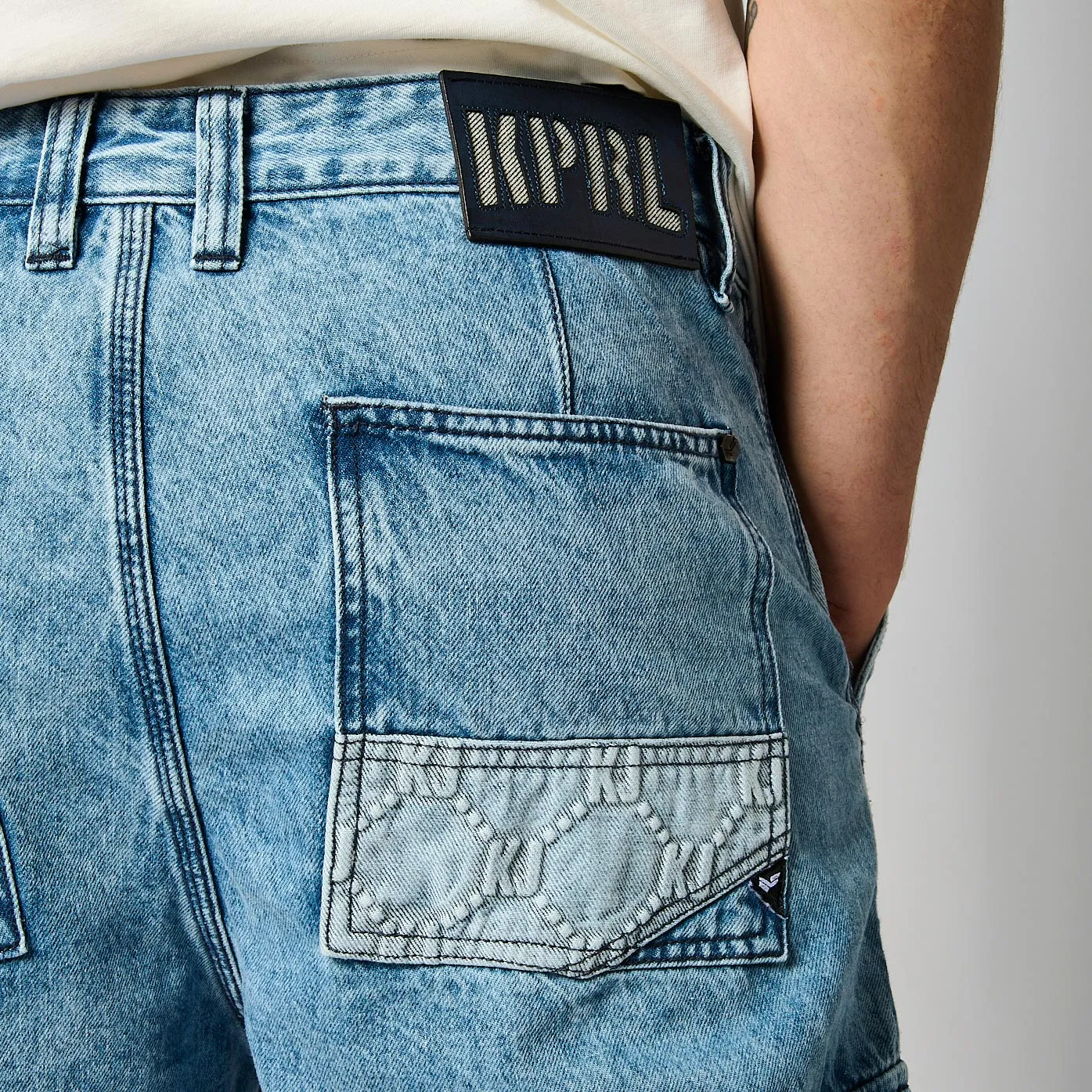 Jegging bleu Femme effet délavé SABLE Oscuro