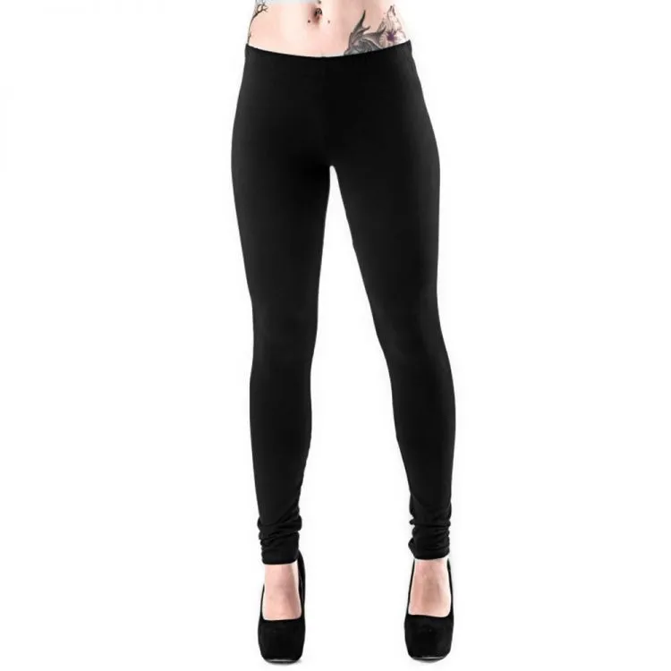 Leggings 'Goth Lacing' Noir