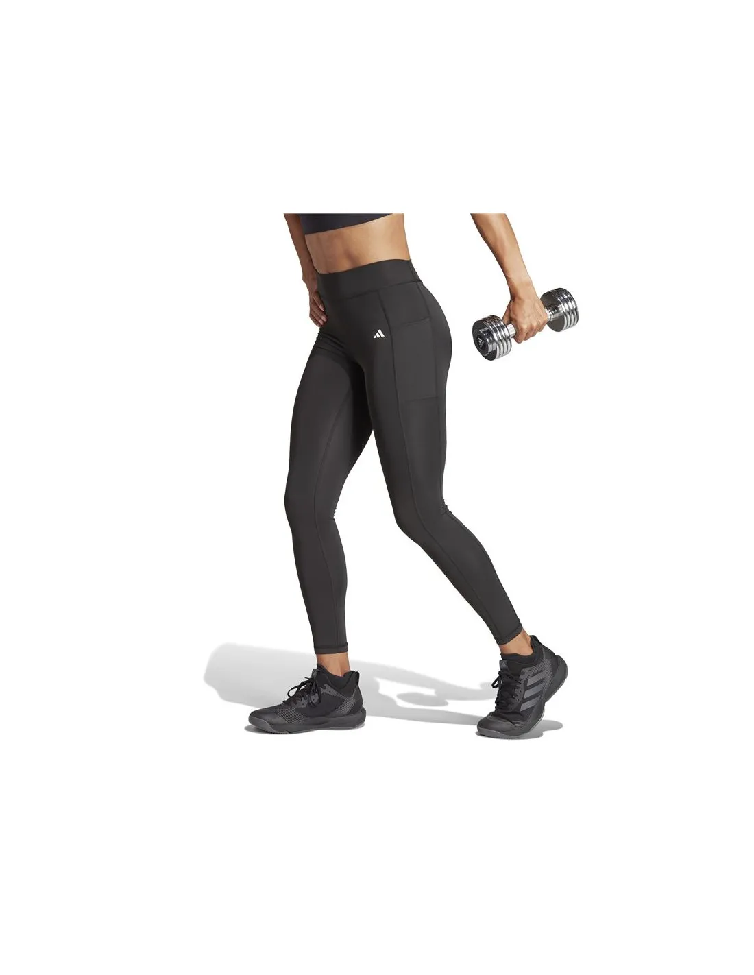 Leggings de Fitness adidas Essentials Optime 7/8 Femme Noir