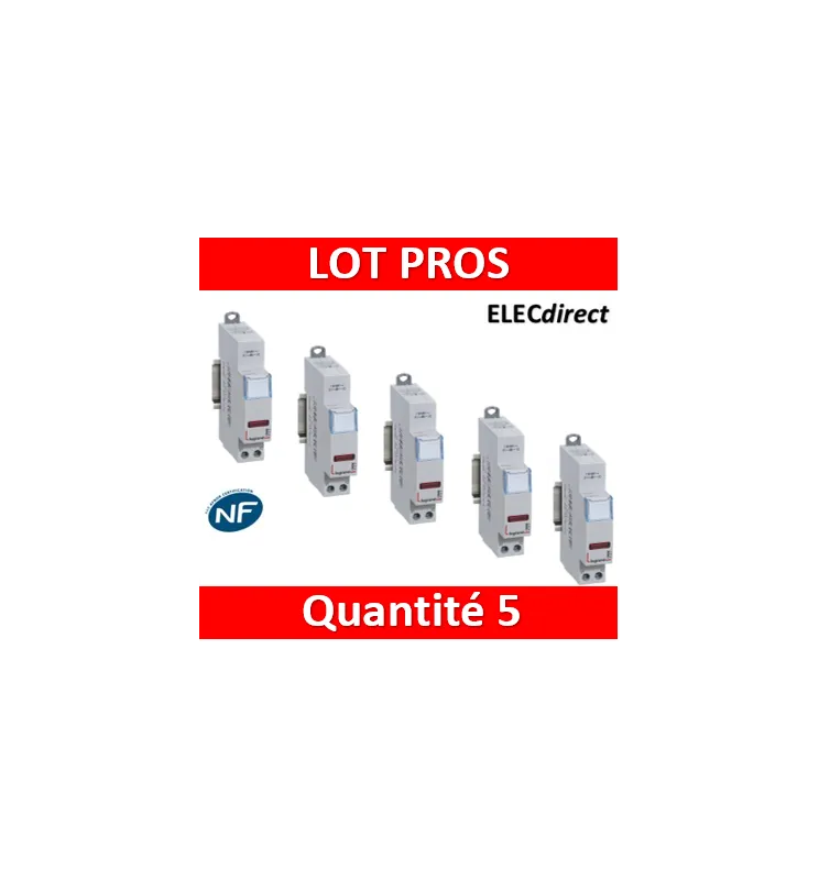 Legrand - Voyant rouge 250V - LED - 412927x5