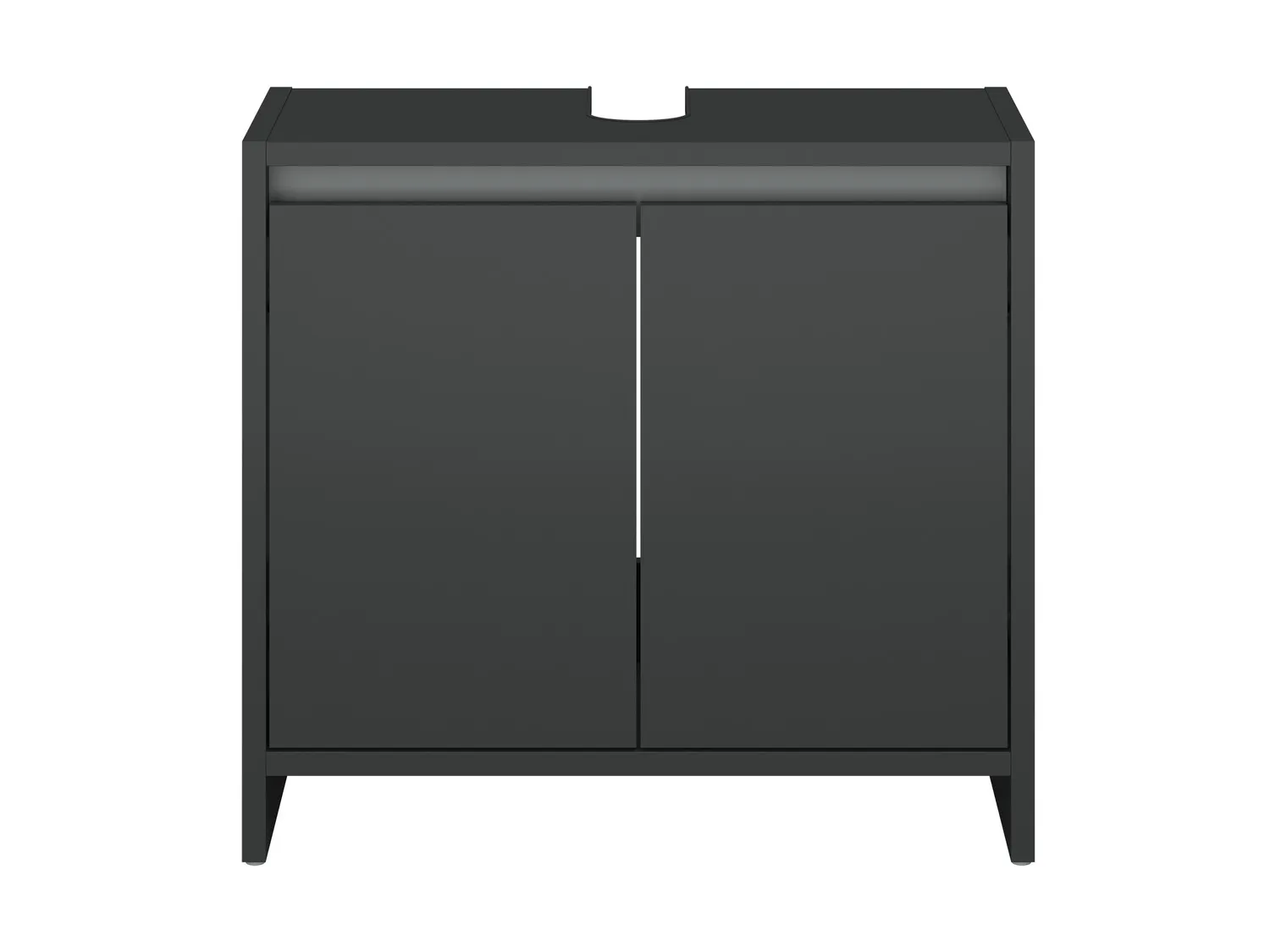 LIVARNO home Meuble sous-vasque Oslo, 60 x 55 x 28 cm, anthracite