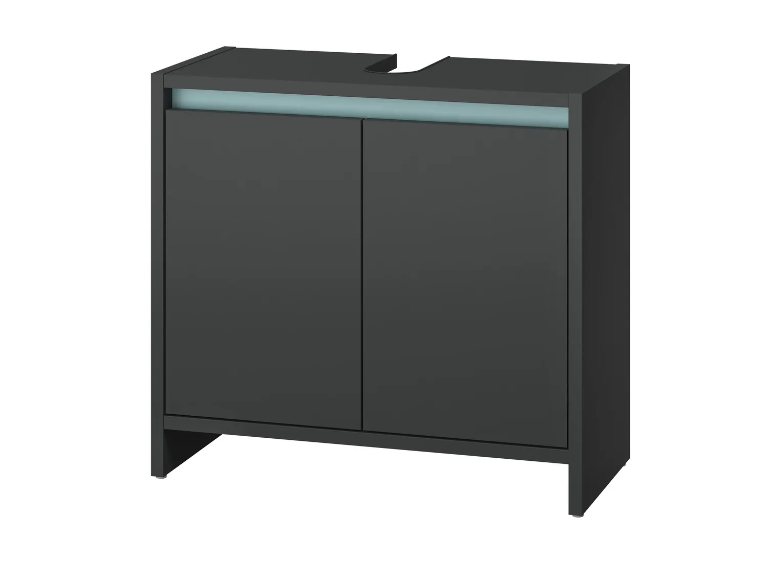 LIVARNO home Meuble sous-vasque Oslo, 60 x 55 x 28 cm, anthracite