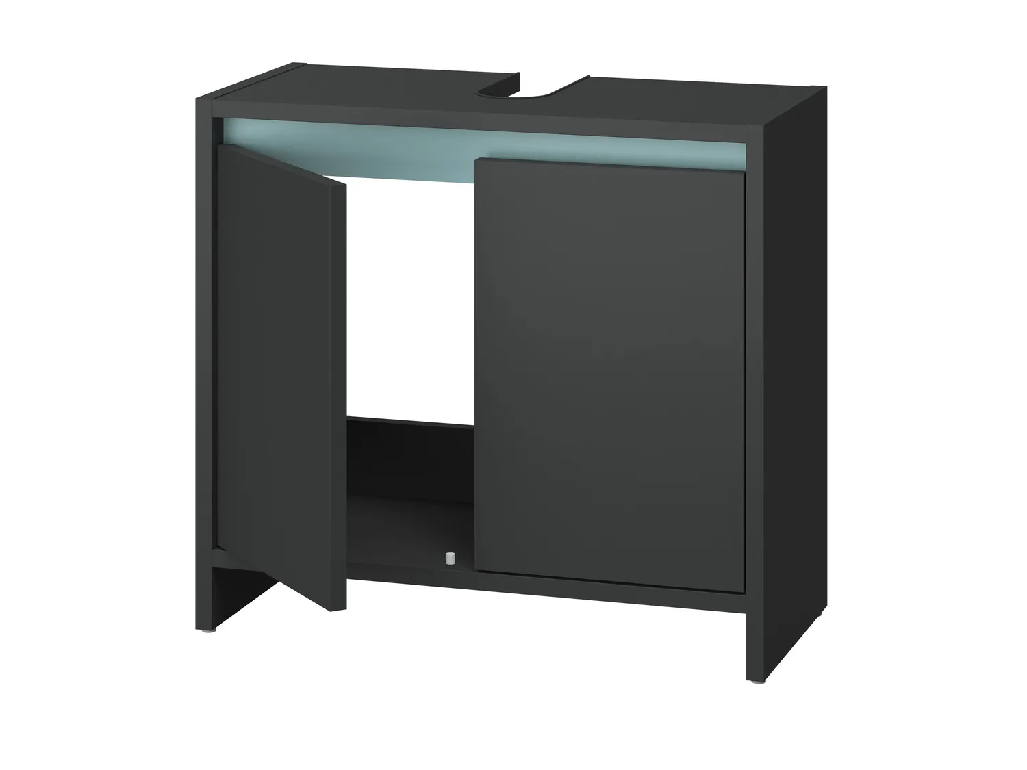 LIVARNO home Meuble sous-vasque Oslo, 60 x 55 x 28 cm, anthracite