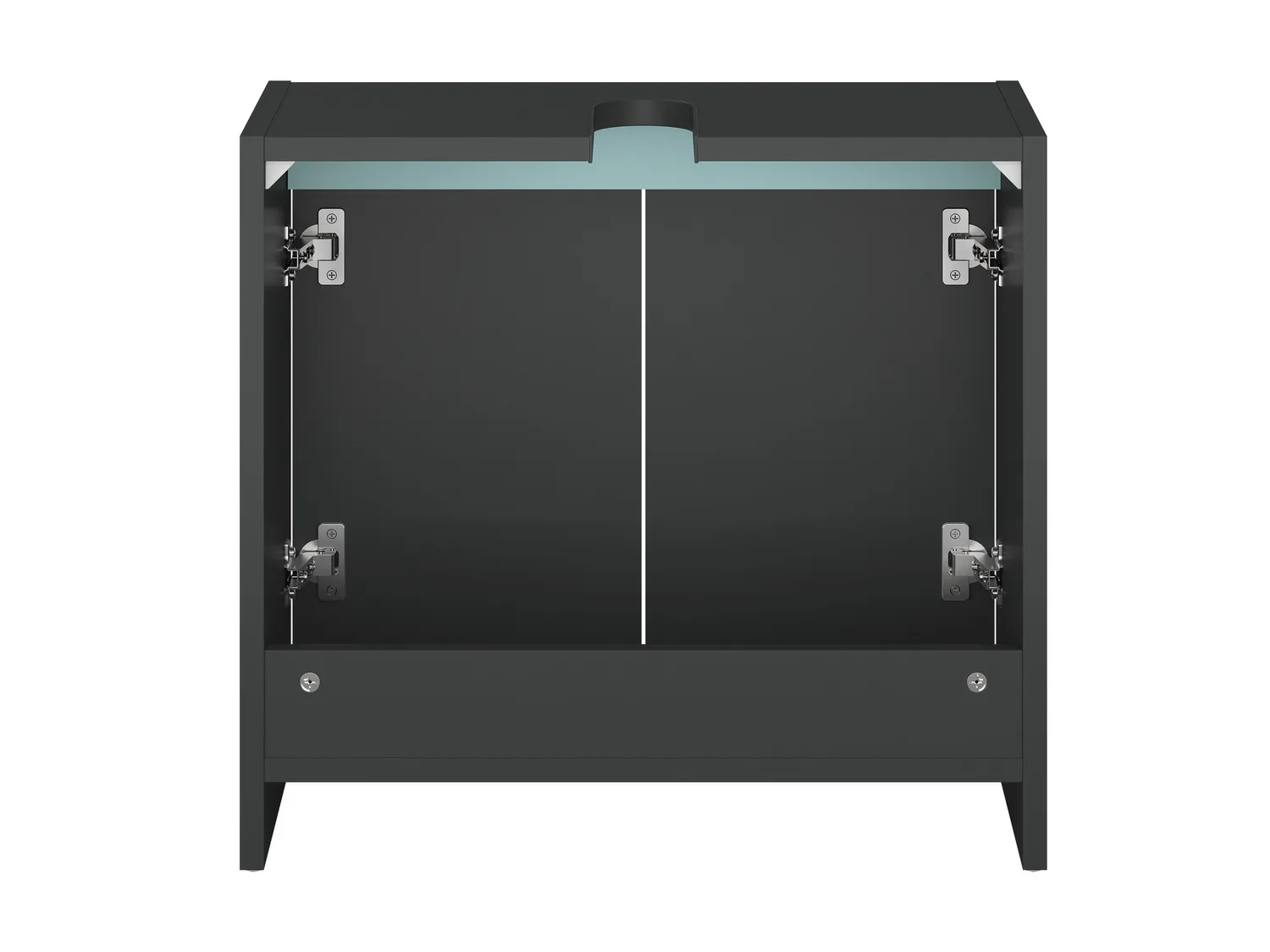 LIVARNO home Meuble sous-vasque Oslo, 60 x 55 x 28 cm, anthracite