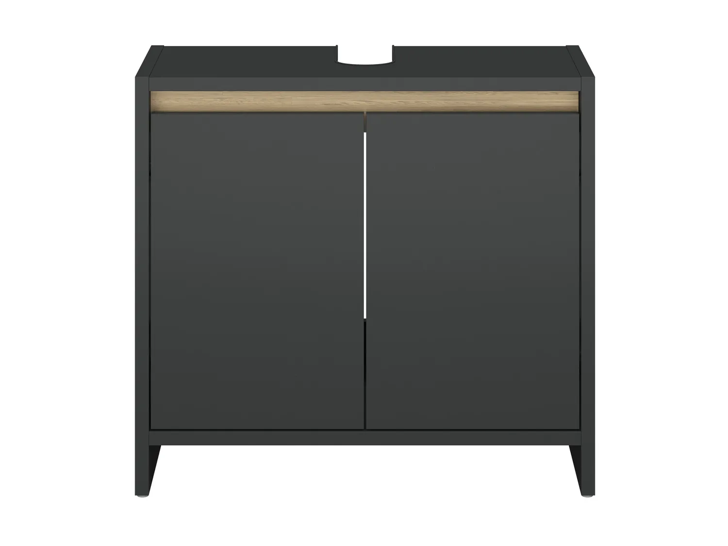 LIVARNO home Meuble sous-vasque Oslo, 60 x 55 x 28 cm, anthracite