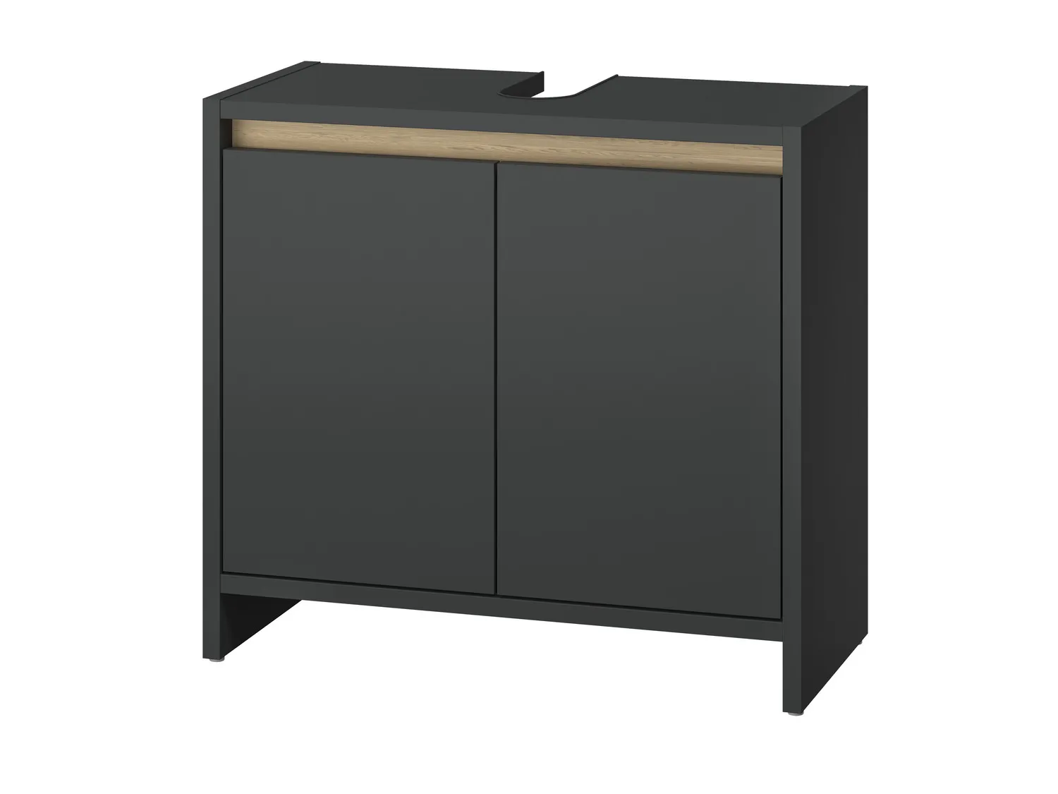 LIVARNO home Meuble sous-vasque Oslo, 60 x 55 x 28 cm, anthracite