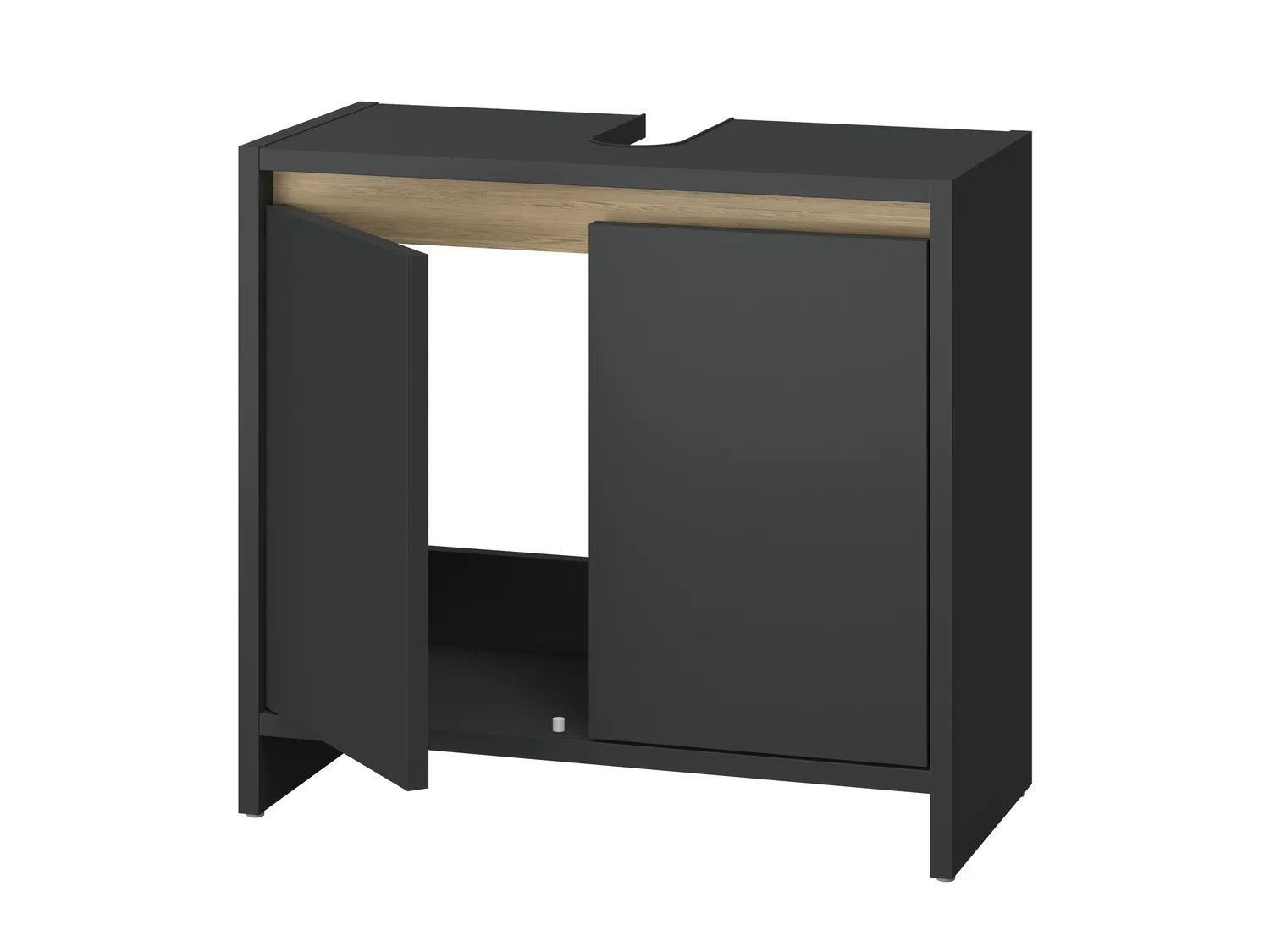 LIVARNO home Meuble sous-vasque Oslo, 60 x 55 x 28 cm, anthracite