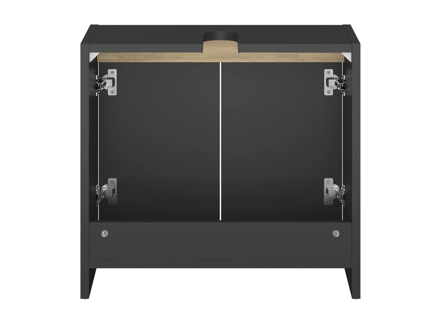 LIVARNO home Meuble sous-vasque Oslo, 60 x 55 x 28 cm, anthracite