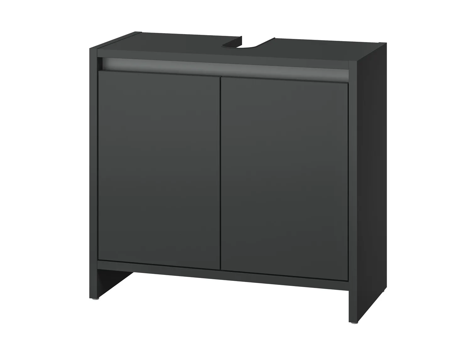 LIVARNO home Meuble sous-vasque Oslo, 60 x 55 x 28 cm, anthracite