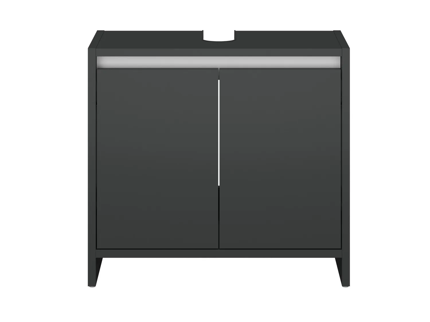 LIVARNO home Meuble sous-vasque Oslo, 60 x 55 x 28 cm, anthracite