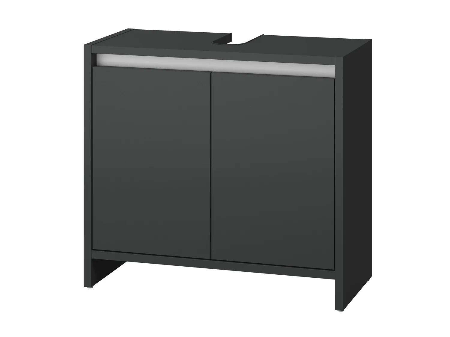 LIVARNO home Meuble sous-vasque Oslo, 60 x 55 x 28 cm, anthracite