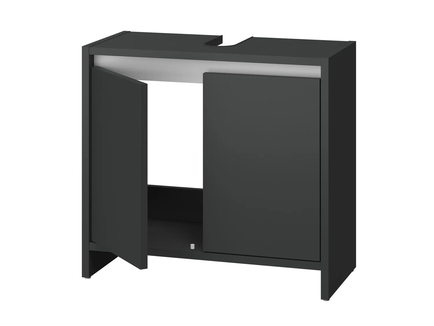 LIVARNO home Meuble sous-vasque Oslo, 60 x 55 x 28 cm, anthracite