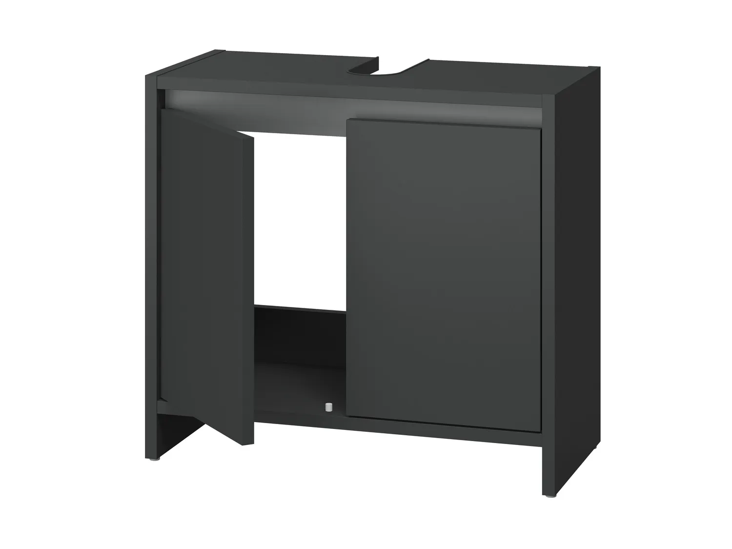 LIVARNO home Meuble sous-vasque Oslo, 60 x 55 x 28 cm, anthracite