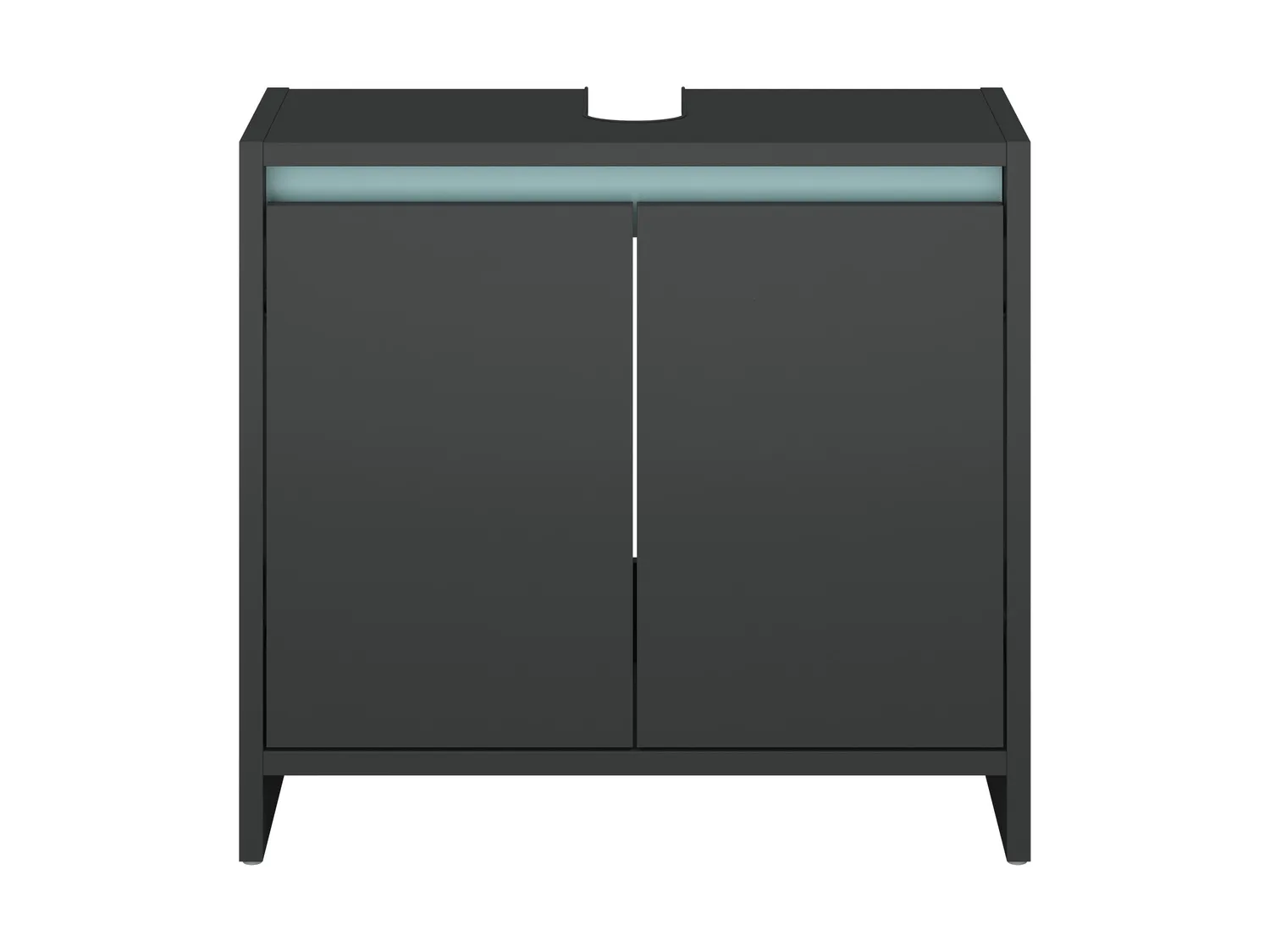 LIVARNO home Meuble sous-vasque Oslo, 60 x 55 x 28 cm, anthracite