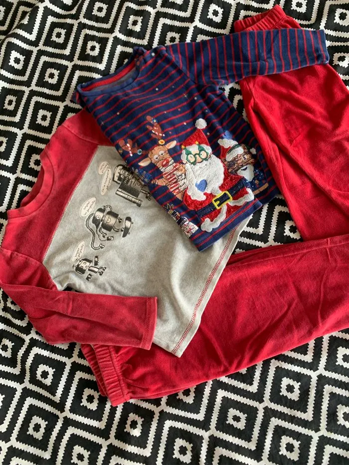 Lot 2 pyjamas velours 4 ans Noël - Tape à l’œil - 4 ans  | Beebs