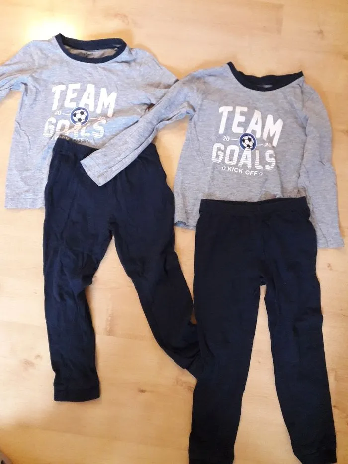 Lot de 2 pyjamas manches longues - Lupilu - 4 ans  | Beebs