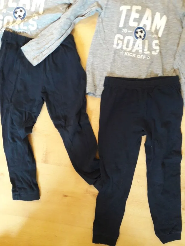 Lot de 2 pyjamas manches longues - Lupilu - 4 ans  | Beebs