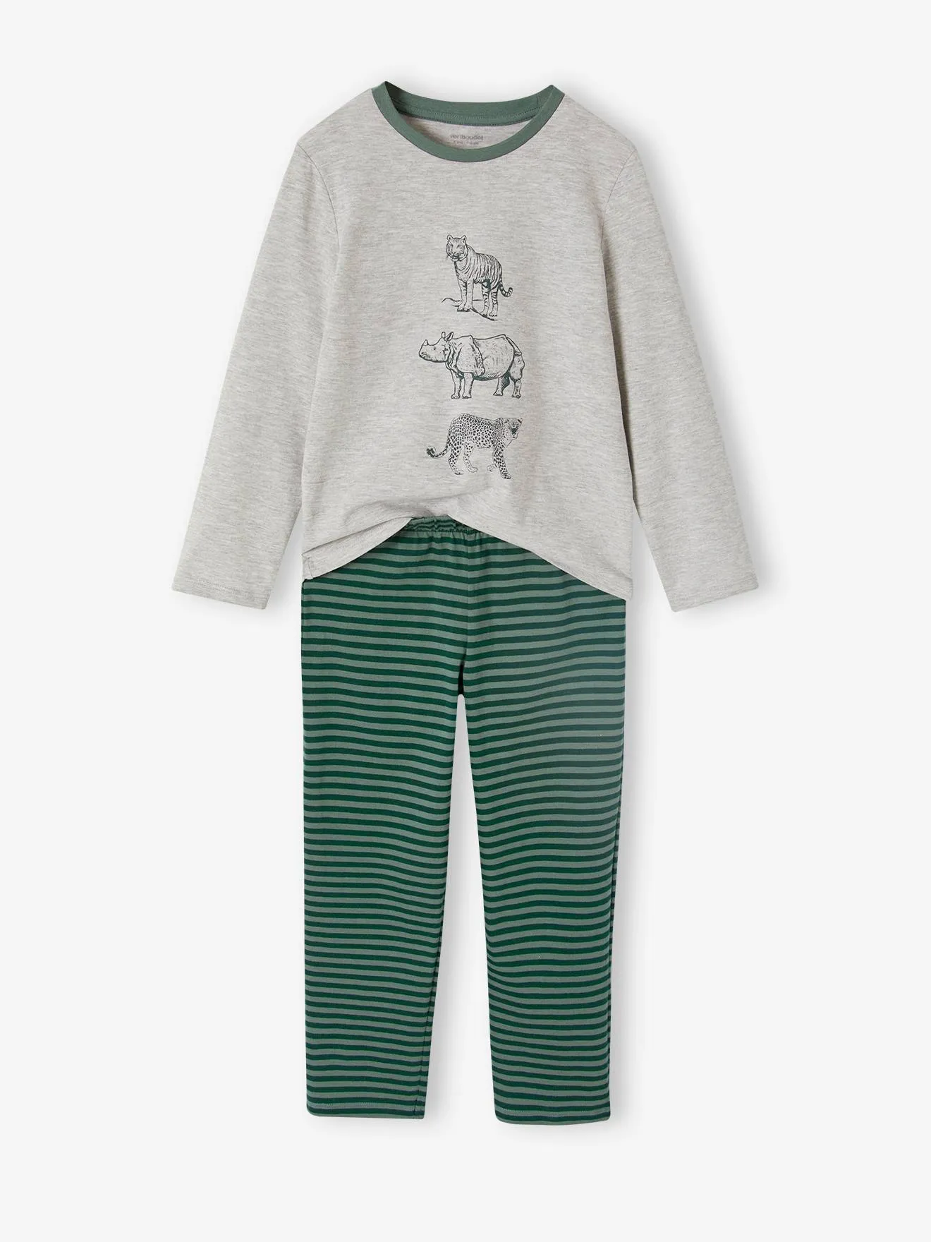 Lot de 2 pyjamas "jungle" garçon vert - Vertbaudet