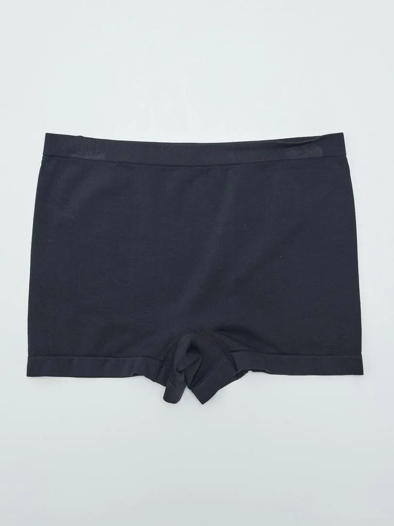 Lot de 2 shortys sans couture - So Easy - Noir/gris