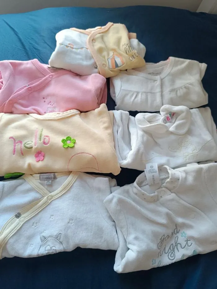 Lot de 7 pyjamas - Vertbaudet - Naissance - 0 mois  | Beebs